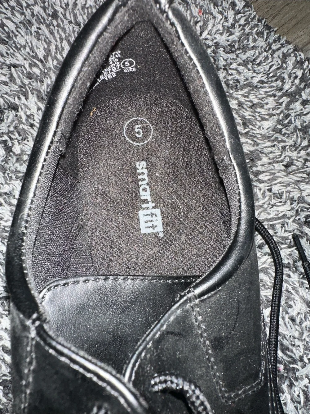 SmartFit Boy’s Black Lace-Up Dress Shoes